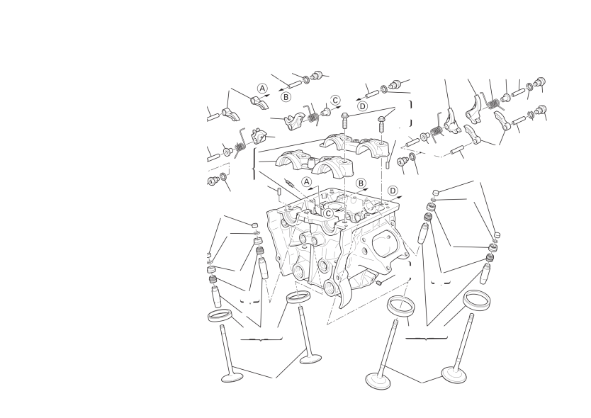 Vertical cylinder head