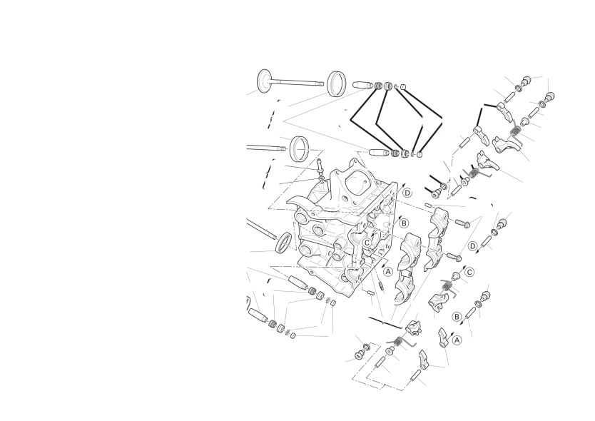 Horizontal cylinder head