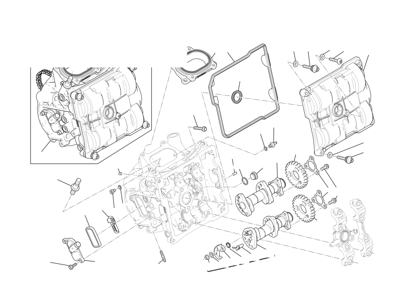 Horizontal cylinder head - timing