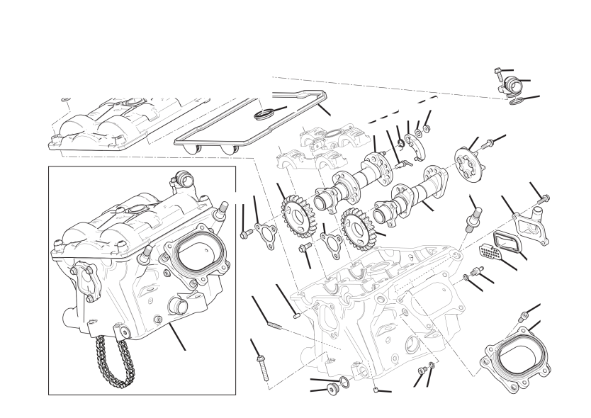 Vertical cylinder head - timing