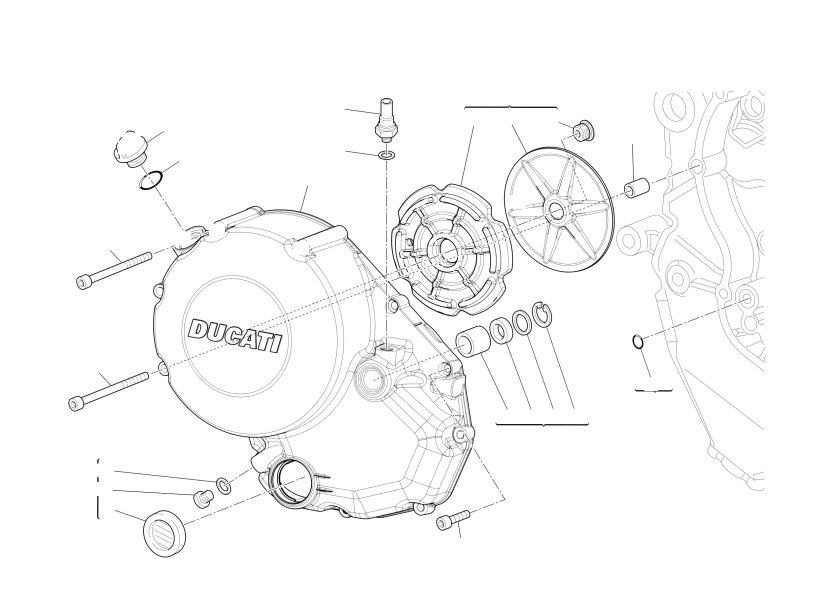 Clutch-side crankcase cover