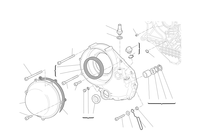 Clutch-side crankcase cover