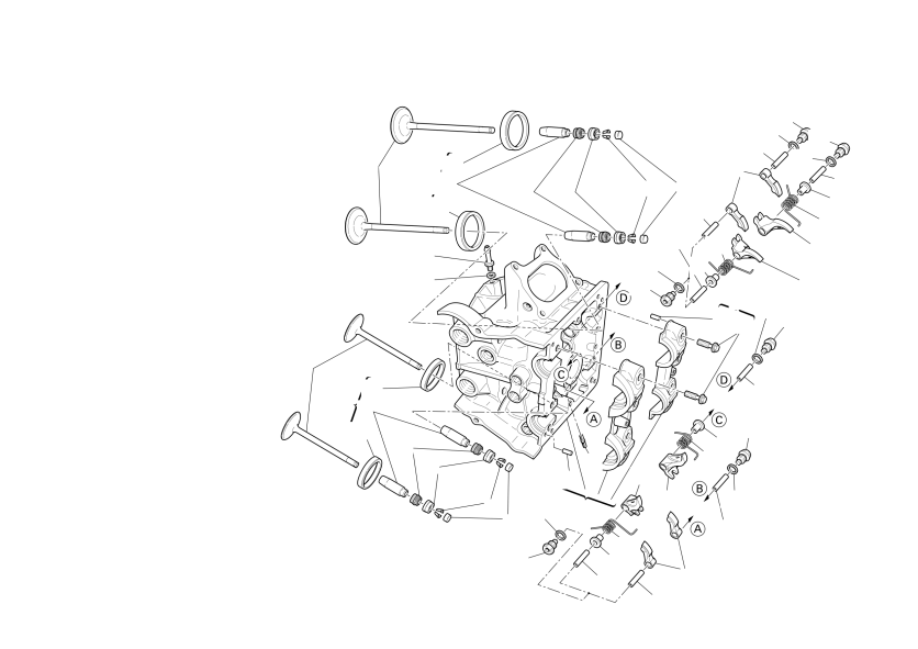 Horizontal cylinder head