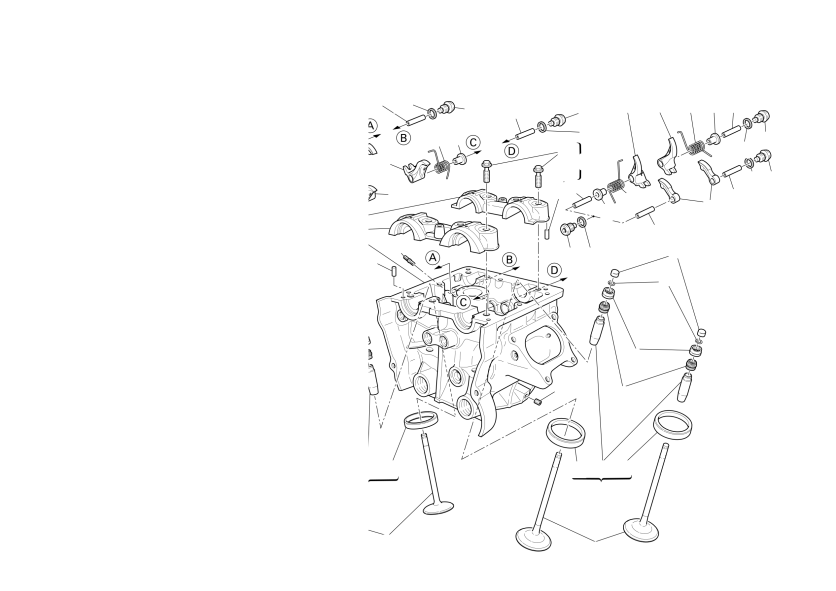 Vertical cylinder head