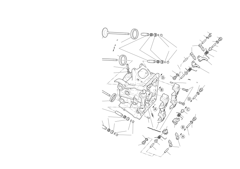 Horizontal cylinder head