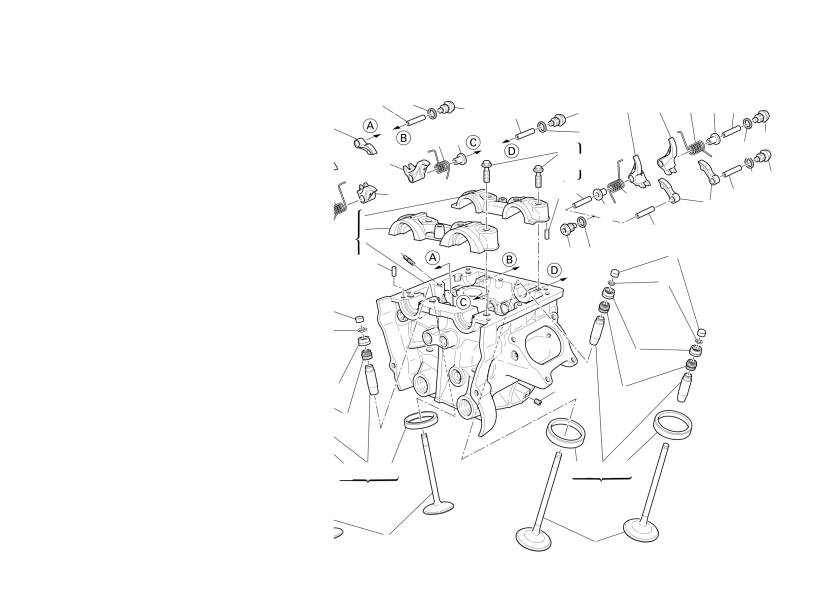 Vertical cylinder head