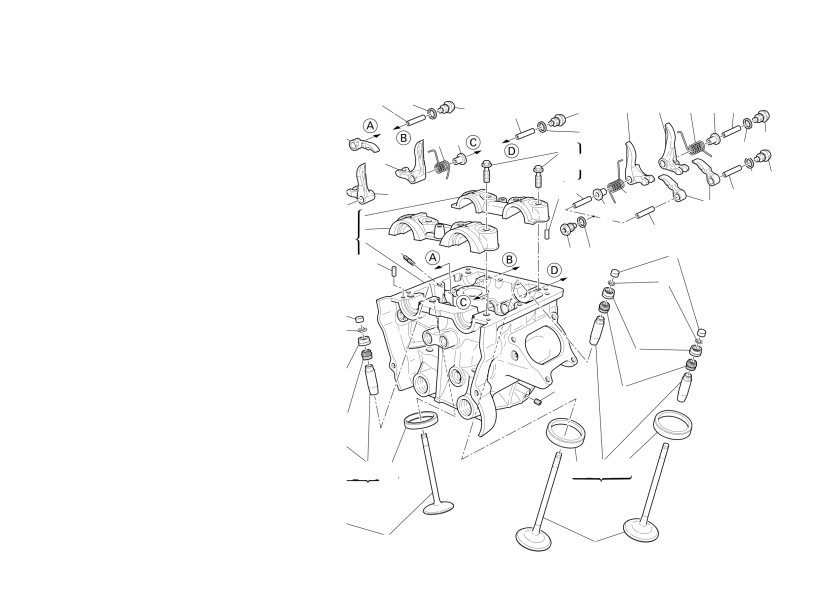 Vertical cylinder head