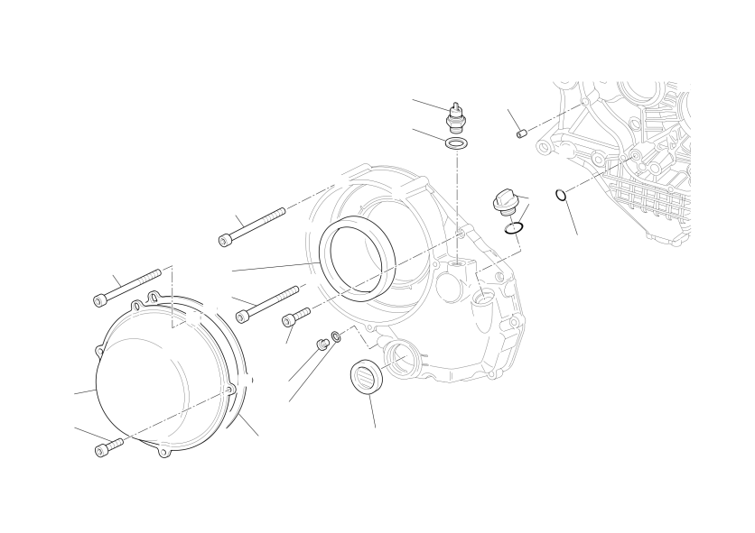 Clutch-side crankcase cover