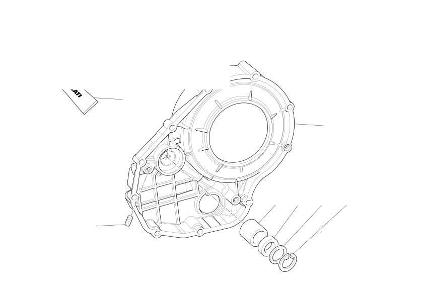 Clutch-side crankcase cover