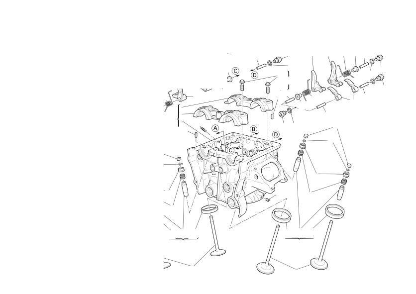 Vertical cylinder head