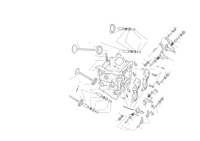 Horizontal cylinder head