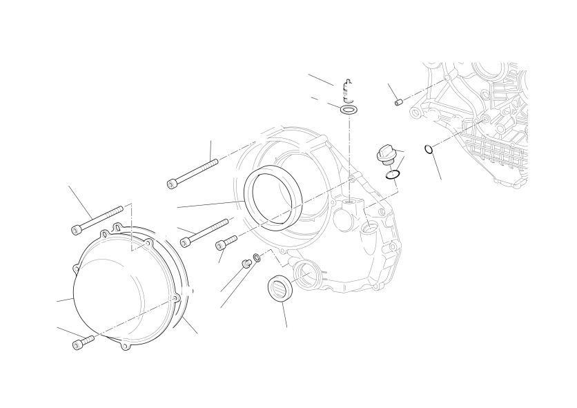 Clutch-side crankcase cover