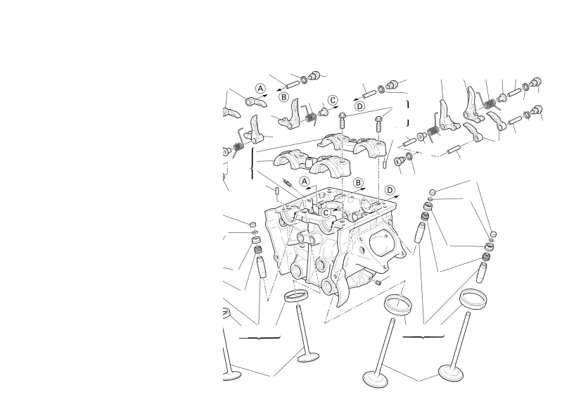 Vertical cylinder head