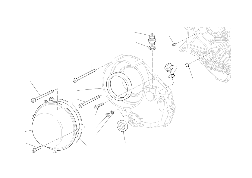 Clutch-side crankcase cover