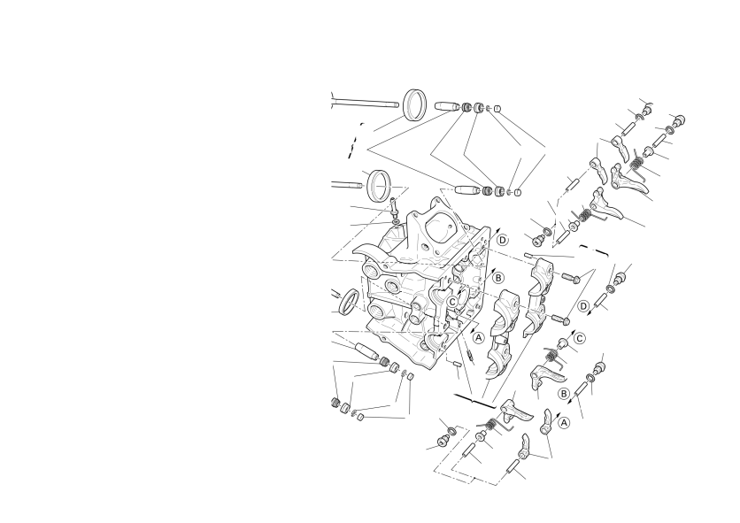Horizontal cylinder head