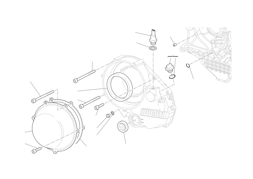 CLUTCH-SIDE CRANKCASE COVER