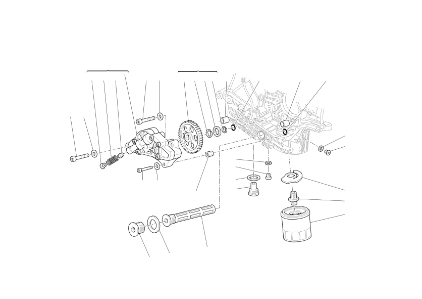 FILTERS AND OIL PUMP