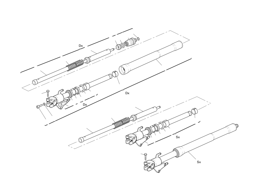 FRONT FORKS - 749DARK