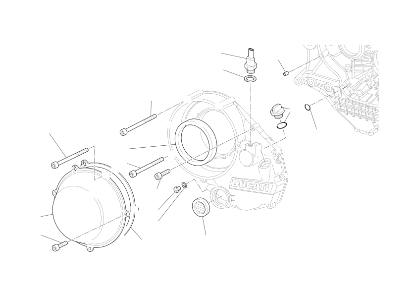 Clutch-side crankcase cover