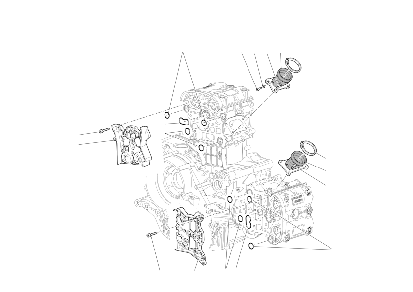 Manifolds and cylinder head covers