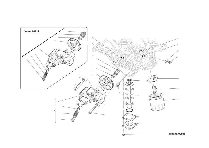 FILTERS AND OIL PUMP