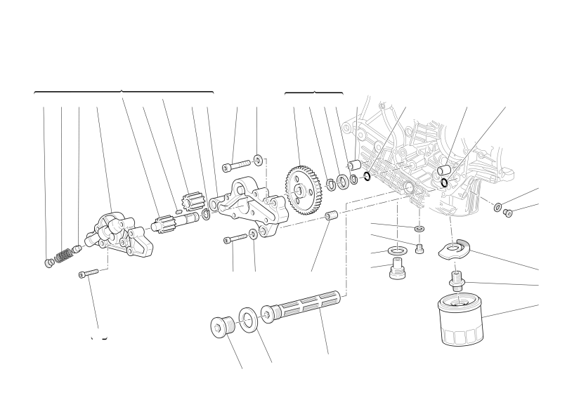 FILTERS AND OIL PUMP
