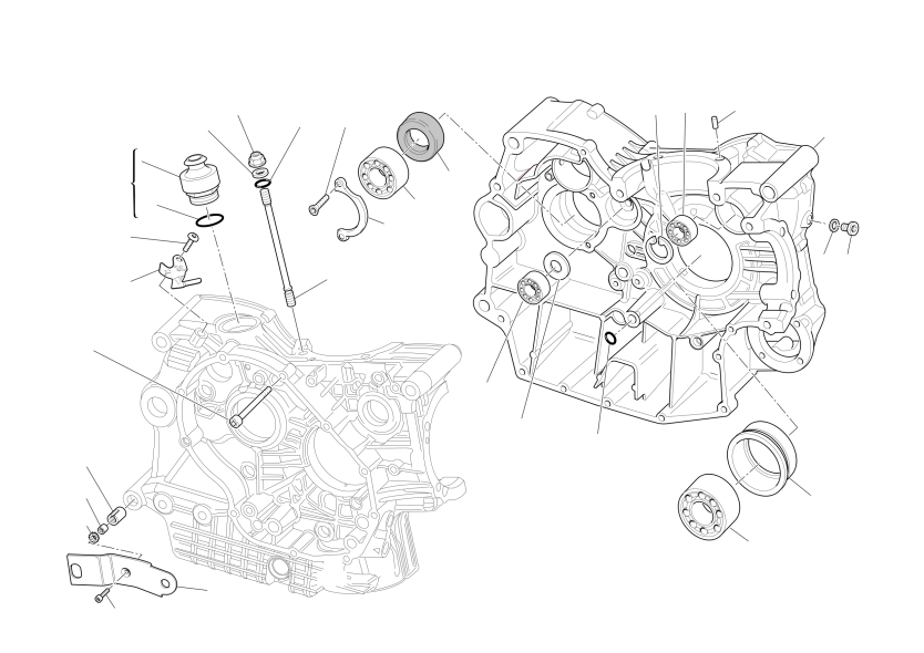 HALF CRANKCASES