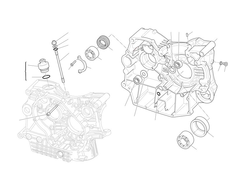 HALF CRANKCASES