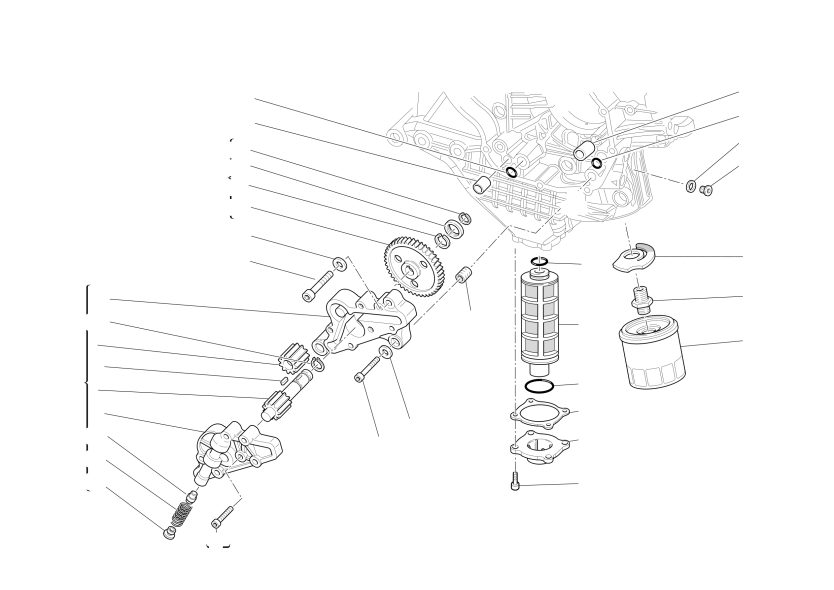 FILTERS AND OIL PUMP