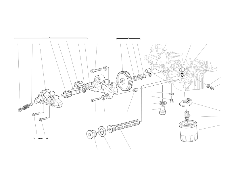 FILTERS AND OIL PUMP