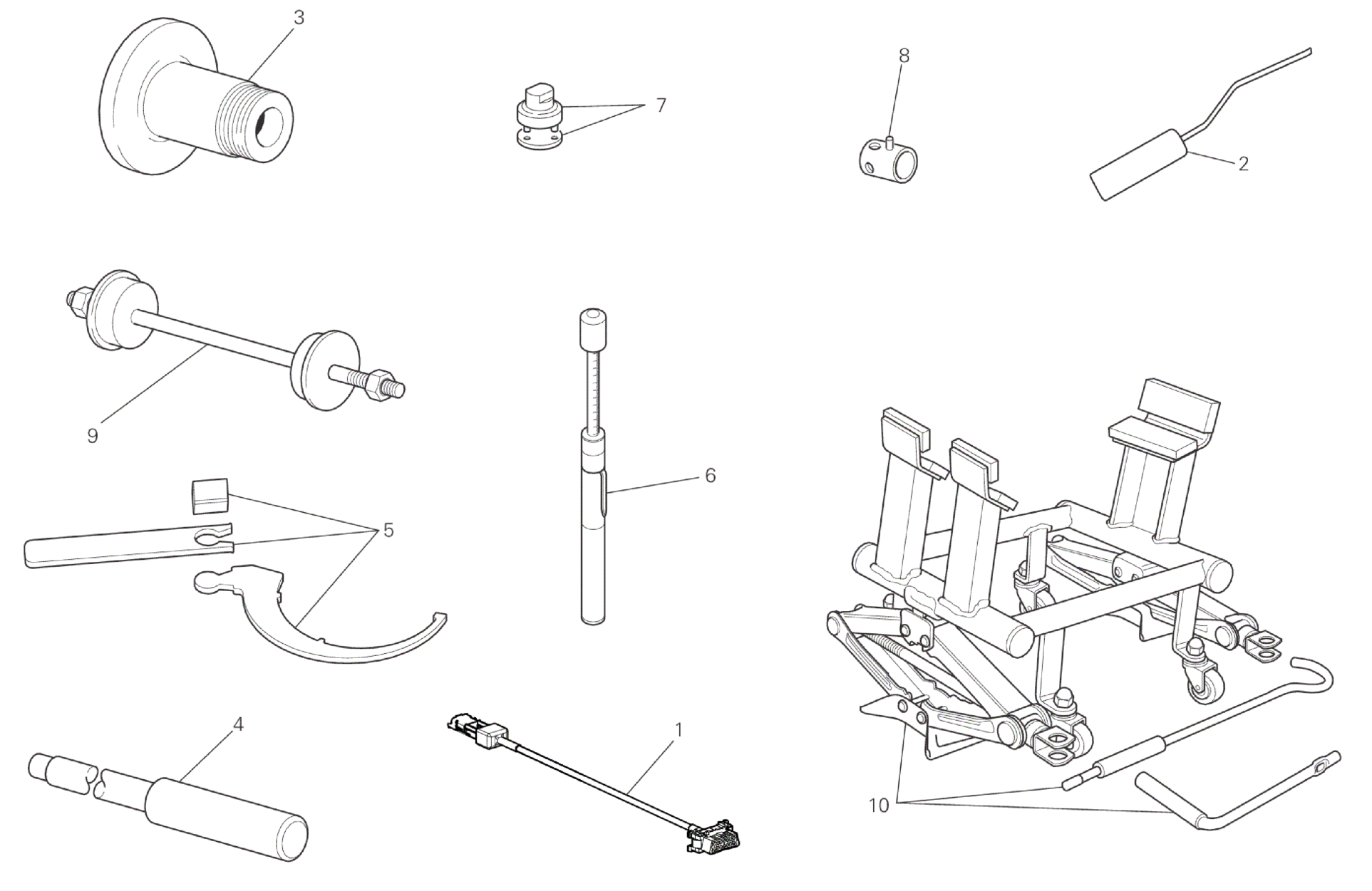 WORKSHOP SERVICE TOOLS, FRAME