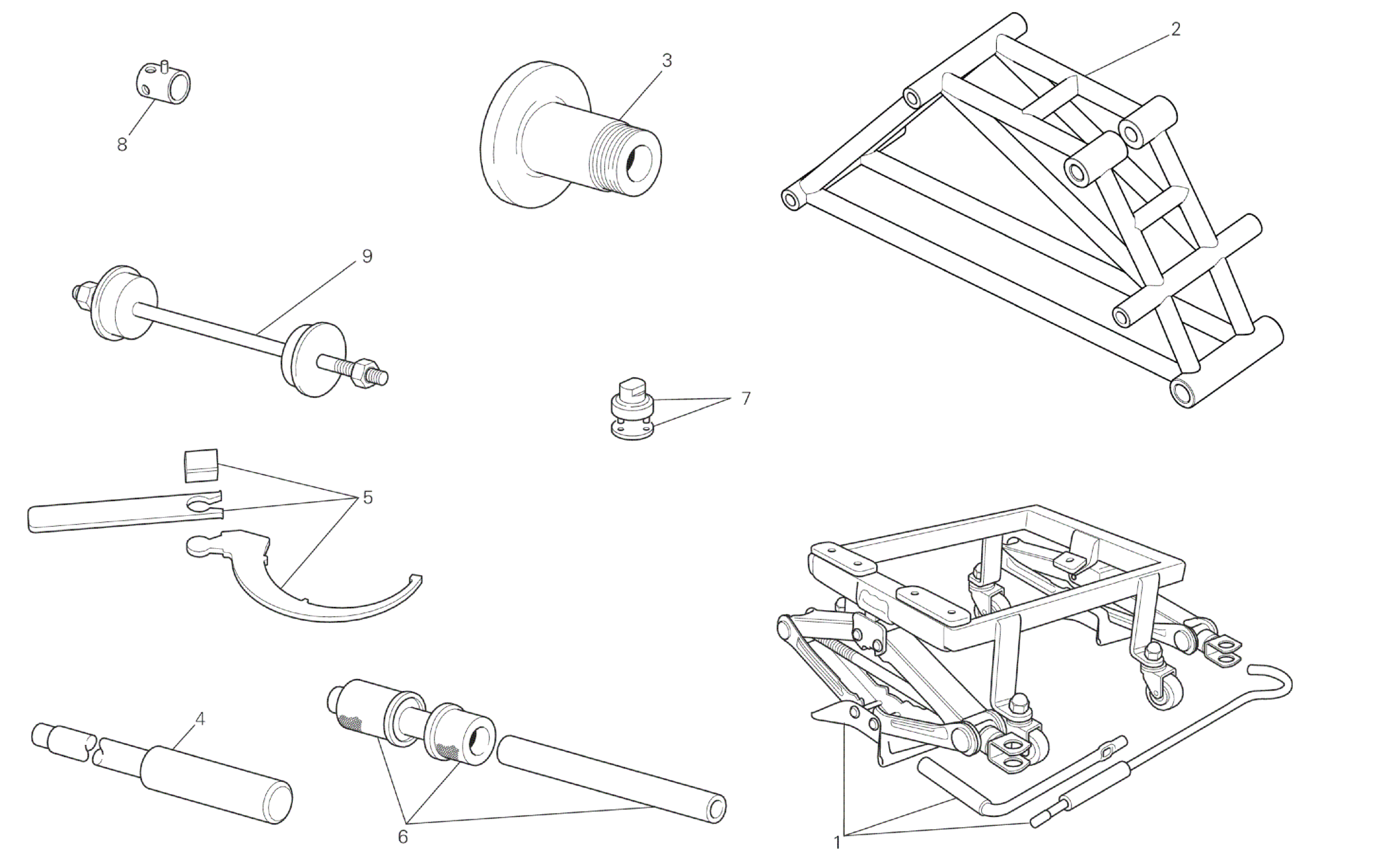 WORKSHOP SERVICE TOOLS FRAME
