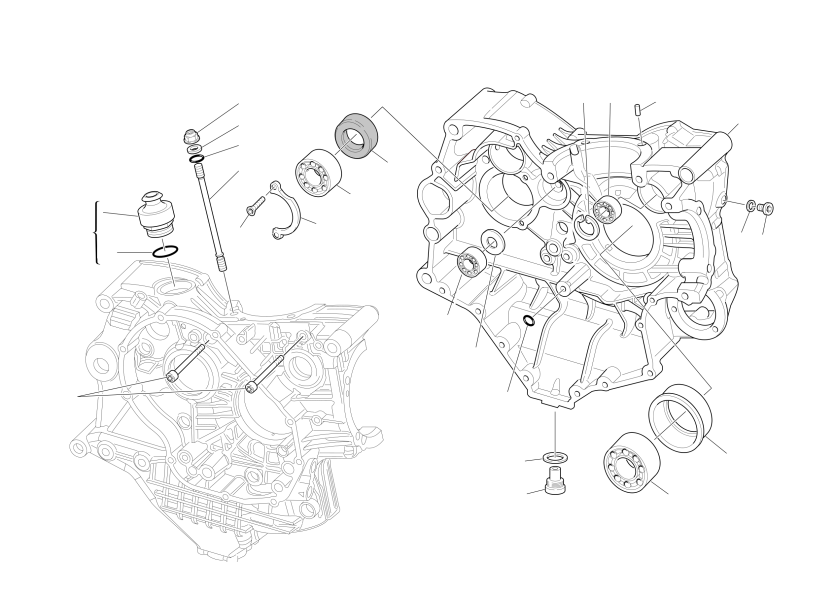 HALF CRANKCASES