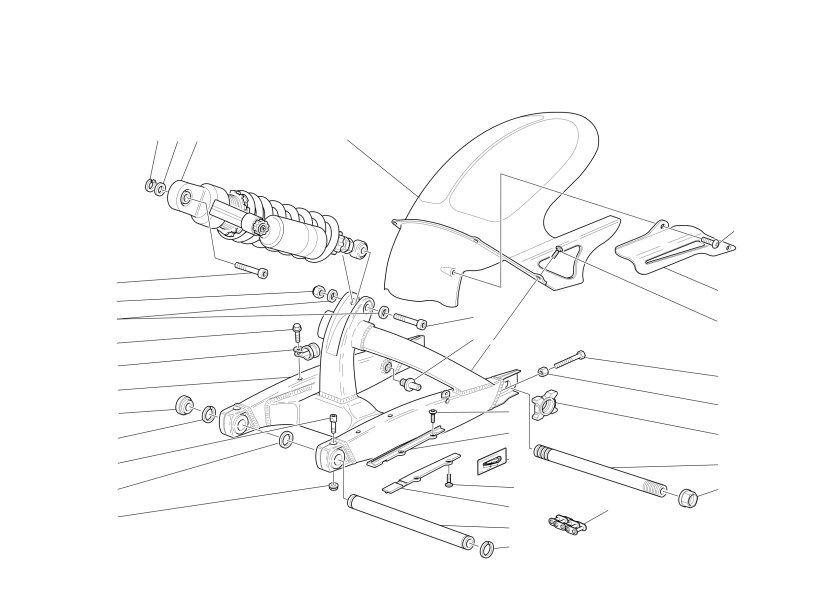 SWINGARM AND CHAIN