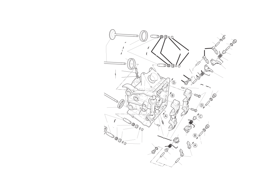 Horizontal cylinder head