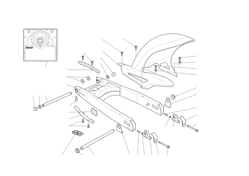 Swingarm and drive chain