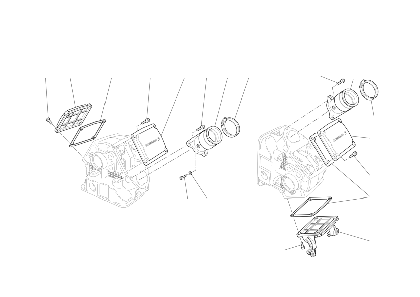 Manifolds and cylinder head covers