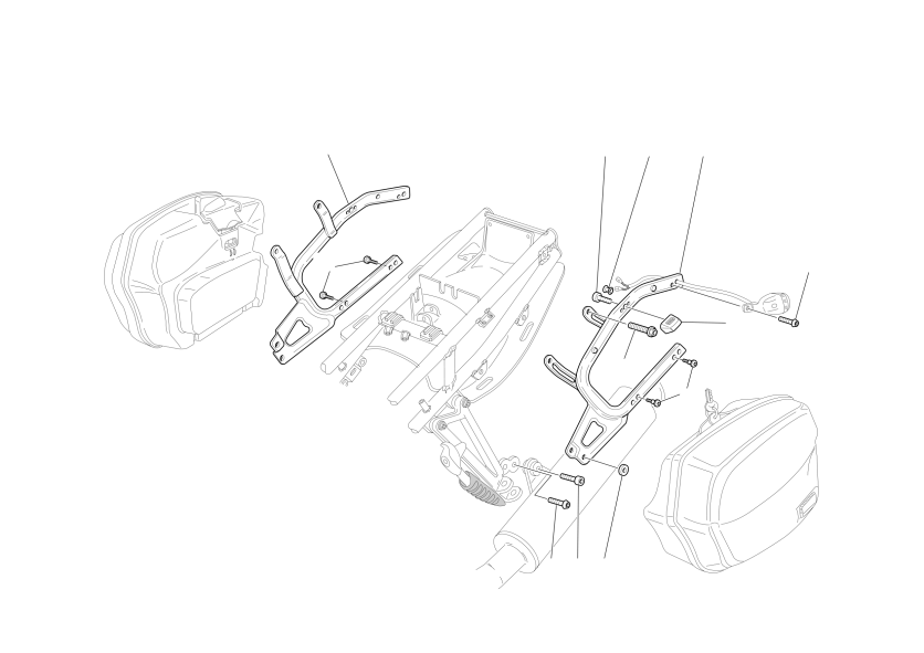 Pannier fasteners