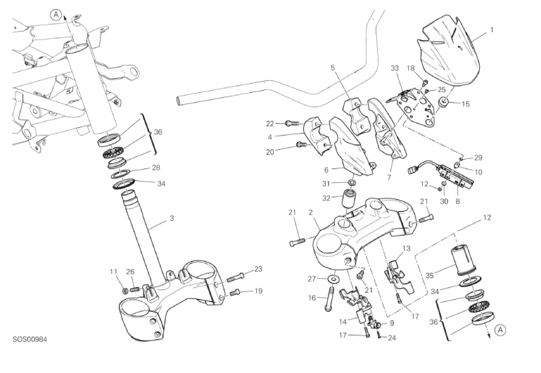 17A STEERING ASSEMBLY (3/44)