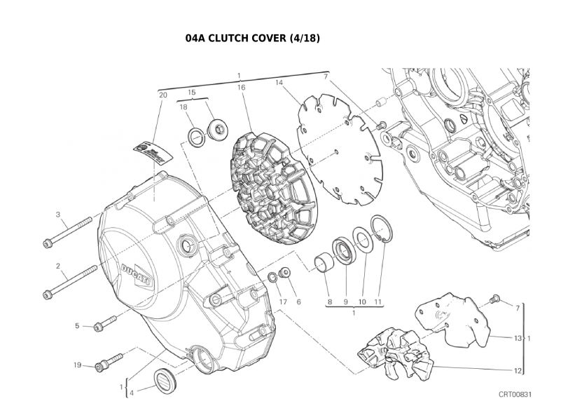 04A CLUTCH COVER (4/18)