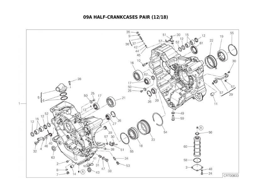 09A HALF-CRANKCASES PAIR (12/18)