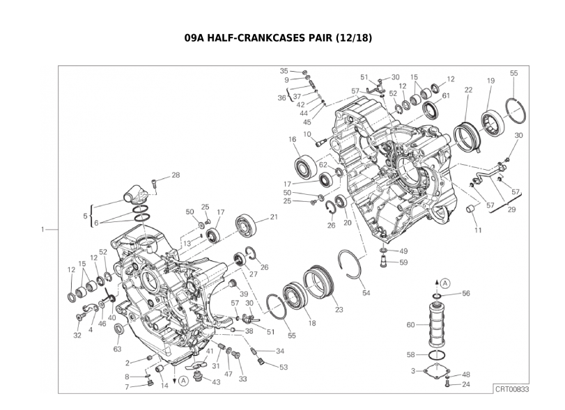 09A HALF-CRANKCASES PAIR (12/18)