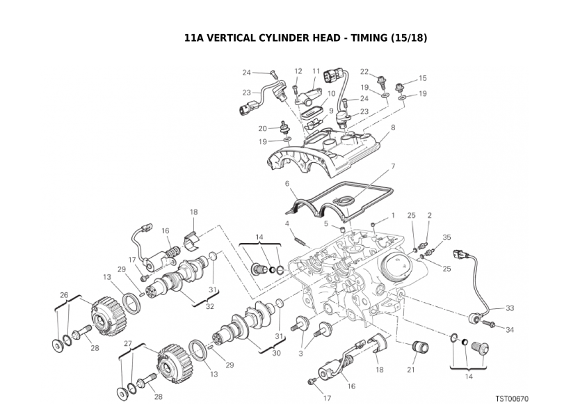 11A VERTICAL CYLINDER HEAD - TIMING (15/18)