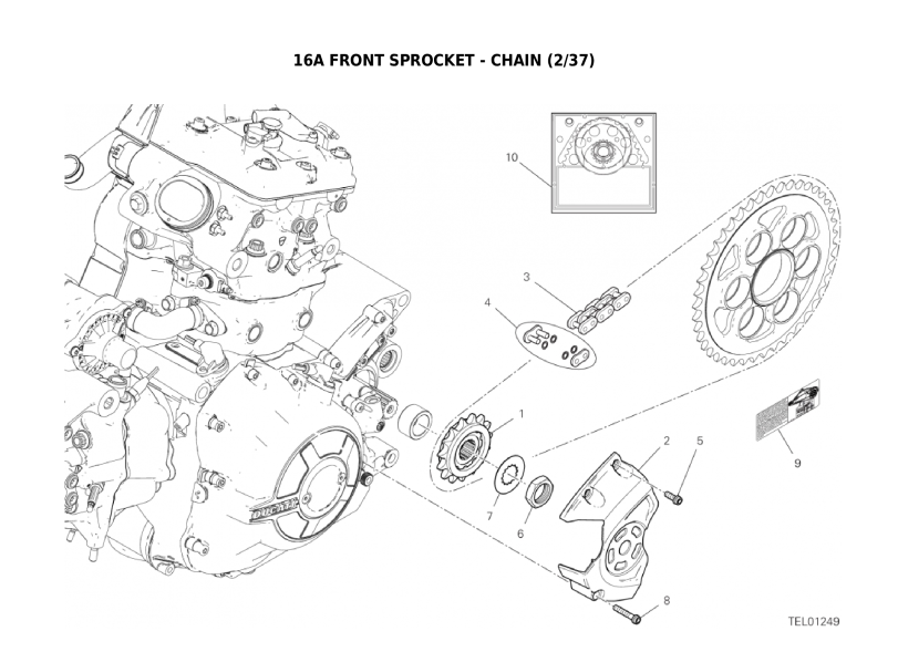 16A FRONT SPROCKET - CHAIN (2/37)