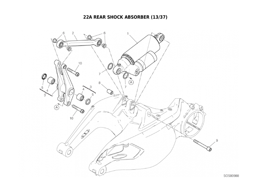 22A REAR SHOCK ABSORBER (13/37)