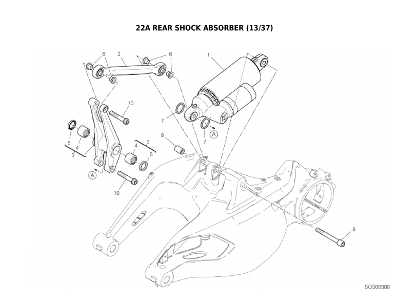 22A REAR SHOCK ABSORBER (13/37)