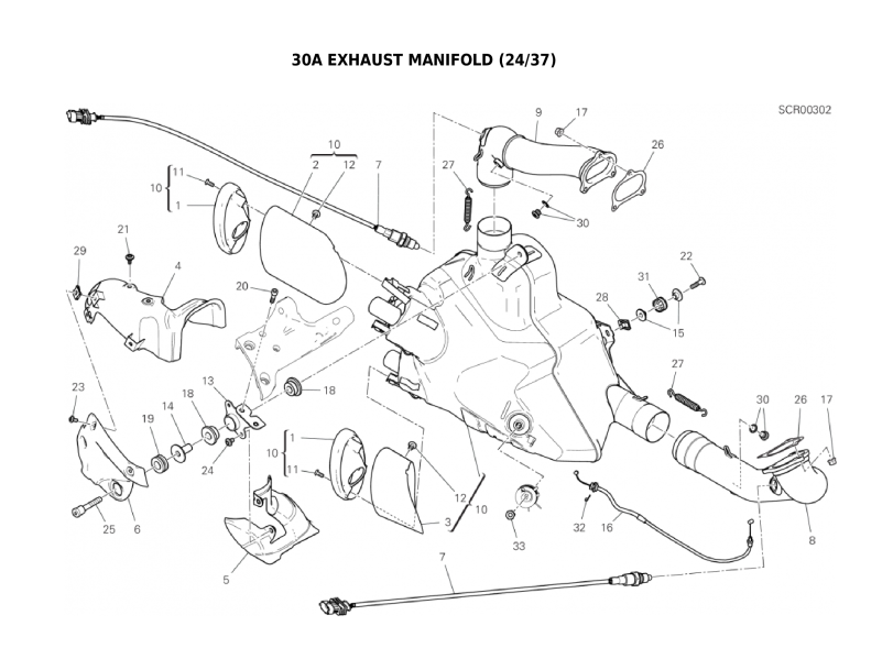 30A EXHAUST MANIFOLD (24/37)
