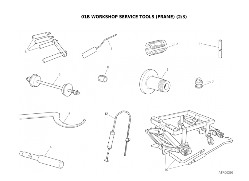 01B WORKSHOP SERVICE TOOLS (FRAME) (2/3)