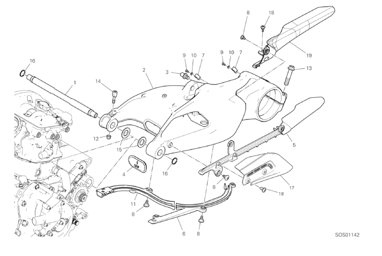 18A REAR SWINGING ARM (6/43)
