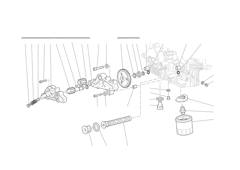 FILTERS AND OIL PUMP